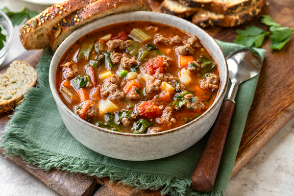 Cozy Vegetable Beef Soup: Rustic Warmth & Rich, Velvety Broth